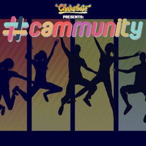 Graphic representing people jumping for joy in silhouette with the #cammunity logo.
